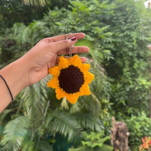 Sunflower Keychain